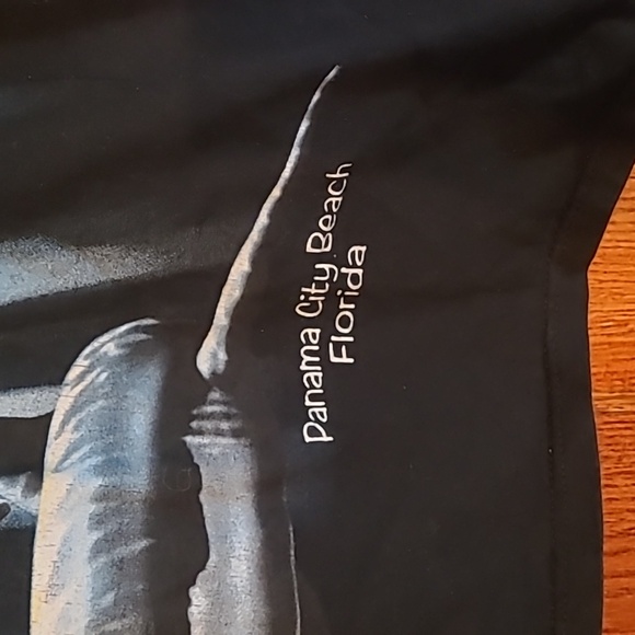 Mens Black Shark Graphic T-Shirt Panama City, FL Size Small - Picture 3 of 3